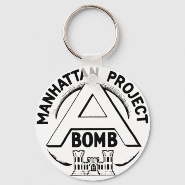 Manhattan Project Badge Key Ring (Front)