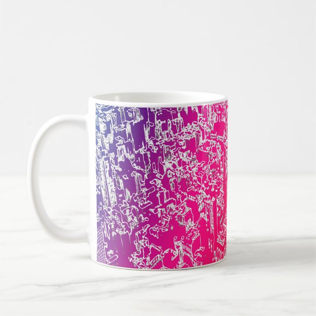 Manhattan rainbow coffee mug (Left)