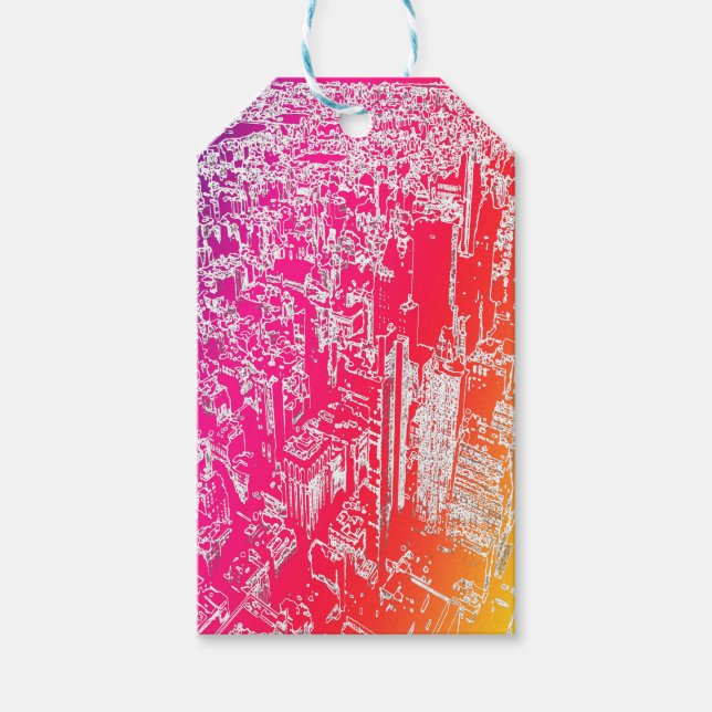 Manhattan rainbow gift tags (Front)