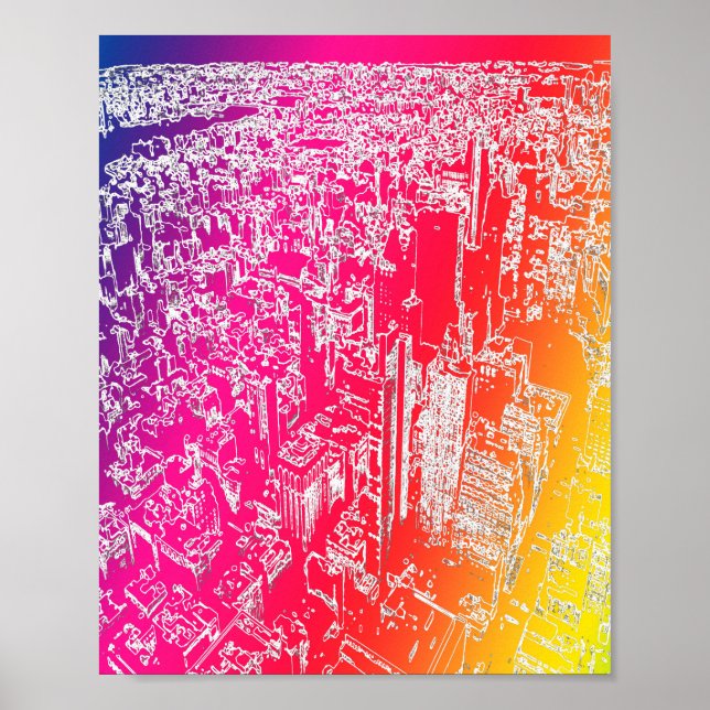 Manhattan rainbow poster (Front)