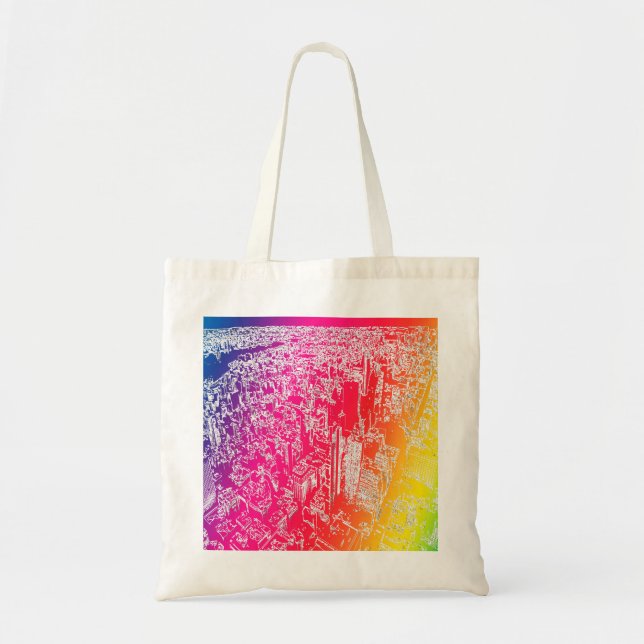 Manhattan rainbow tote bag (Front)