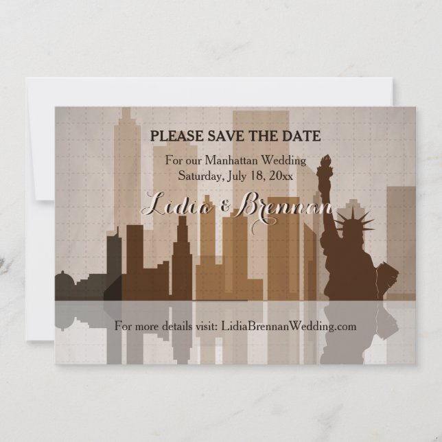 Manhattan Save the Date Announcement (Front)