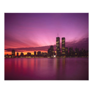 Manhattan Skyline and Hudson River, New York, 2 Photo Print