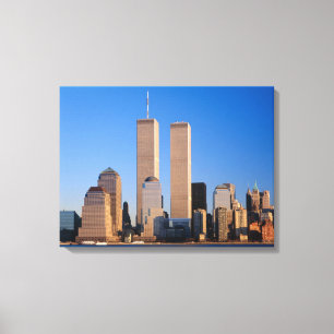 Manhattan Skyline and Hudson River, New York, Canvas Print