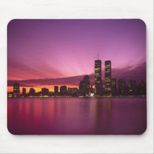 Manhattan Skyline and Hudson River, New York, Mouse Mat