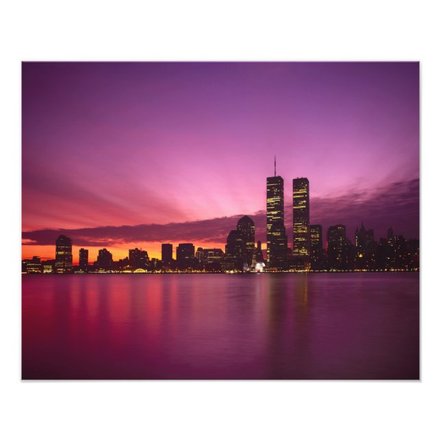 Manhattan Skyline and Hudson River, New York, Photo Print (Front)