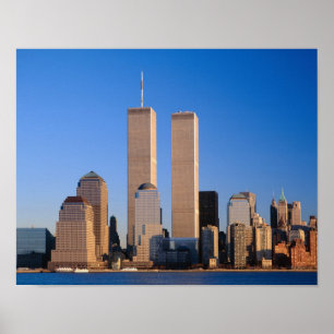 Manhattan Skyline and Hudson River, New York, Poster