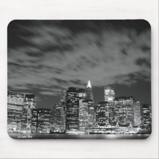 Manhattan skyline at Night Lights, NYC Mouse Mat