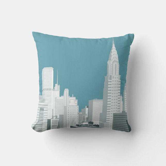 Manhattan skyline cushion (Front)