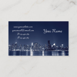 Manhattan Skyline, New York City Business Card