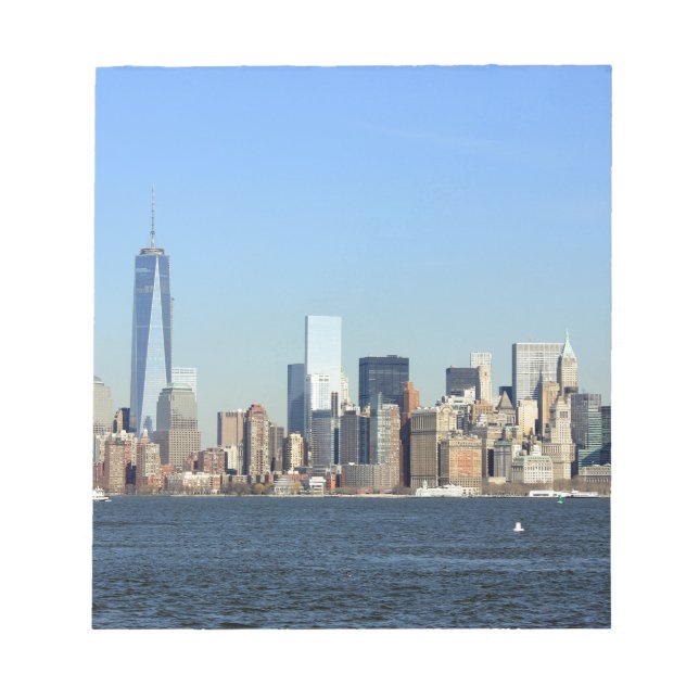 Manhattan Skyline New York City Notepad (Front)