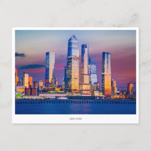 Manhattan skyline, New York Holiday Postcard