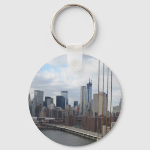 Manhattan skyline New York Key Ring