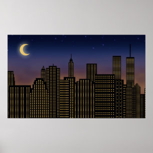 Manhattan Skyline Poster