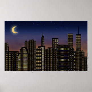 Manhattan Skyline Poster