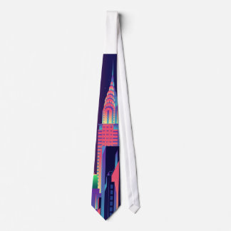 Manhattan skyline tie