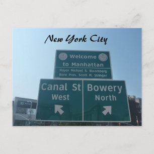 manhattan welcome postcard