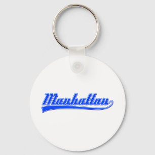 Manhattan With Swash Key Ring