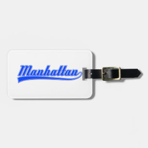 Manhattan With Swash Luggage Tag