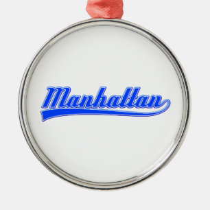 Manhattan With Swash Metal Tree Decoration