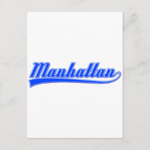 Manhattan With Swash Postcard