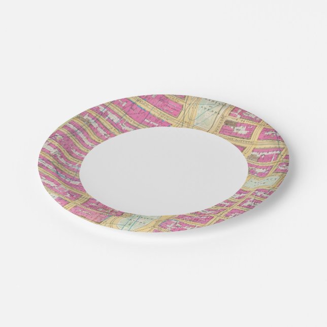 Manhatten, New York 12 Paper Plate (Angled)