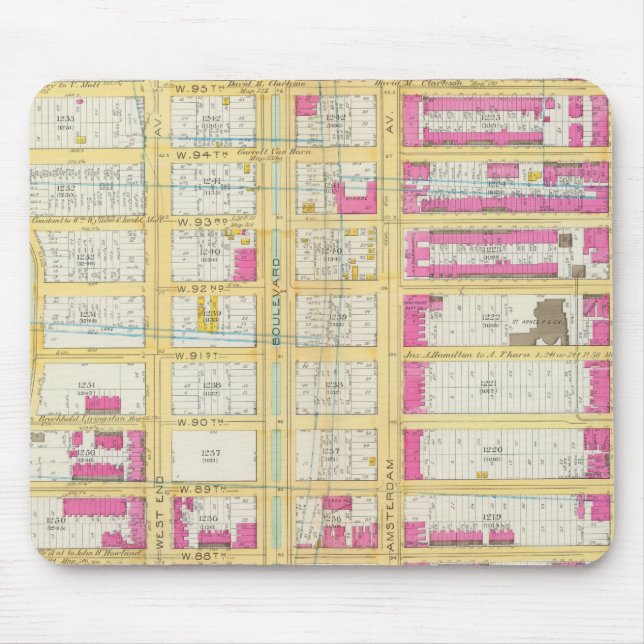 Manhatten, New York 3 Mouse Mat (Front)