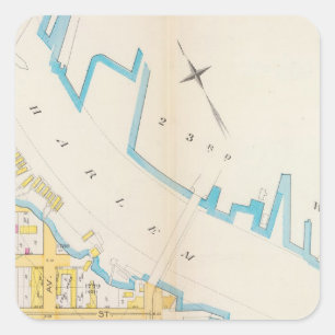 Manhatten, New York 4 Square Sticker