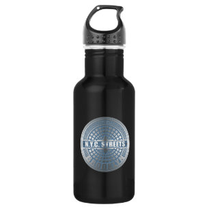 Manhole Cover Brooklyn Blue 532 Ml Water Bottle