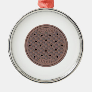 Manhole Cover Metal Tree Decoration