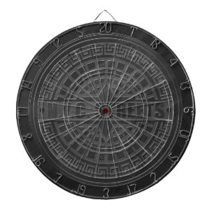 Manhole Covers Black Marble Dartboard