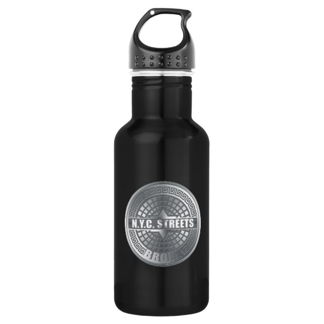 Manhole Covers Bronx 532 Ml Water Bottle (Front)