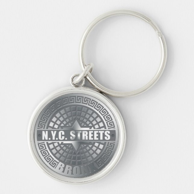 Manhole Covers Bronx Key Ring (Front)