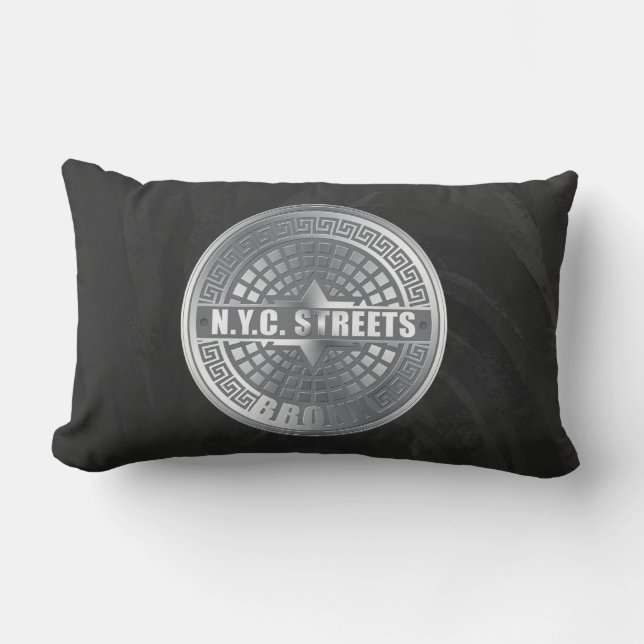 Manhole Covers Bronx Lumbar Cushion (Front)