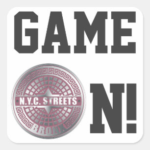 Manhole Covers Bronx Square Sticker