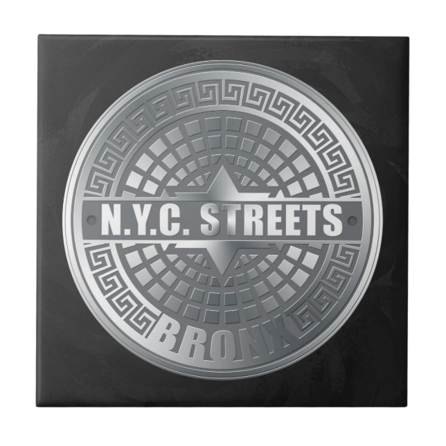 Manhole Covers Bronx Tile (Front)