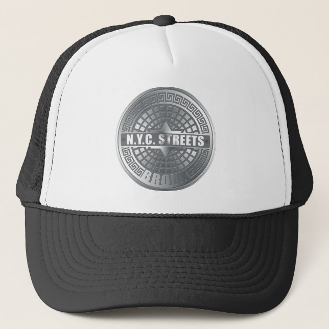 Manhole Covers Bronx Trucker Hat (Front)