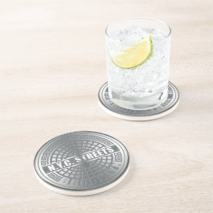 Manhole Covers Brooklyn Coaster