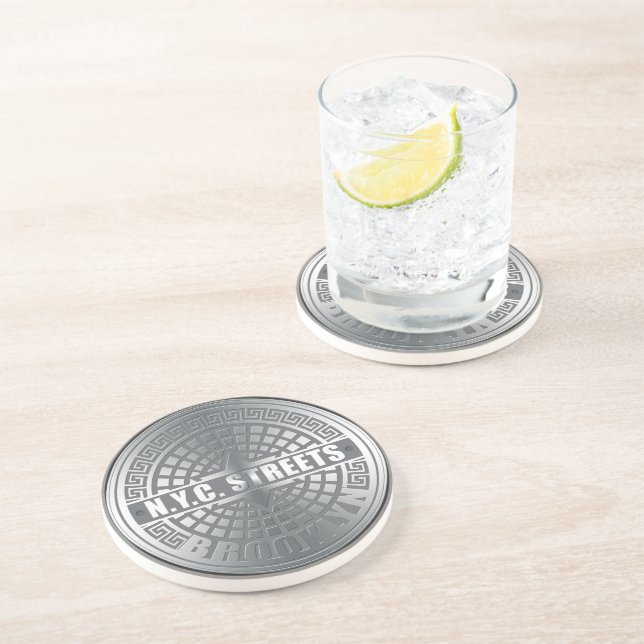 Manhole Covers Brooklyn Coaster (Side)