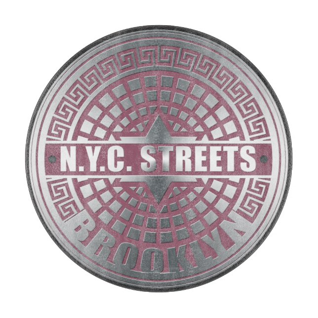 Manhole Covers Brooklyn Cutting Board (Front)