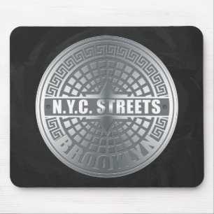 Manhole Covers Brooklyn Mouse Mat