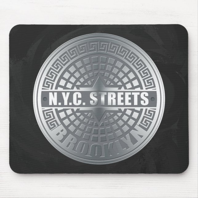 Manhole Covers Brooklyn Mouse Mat (Front)