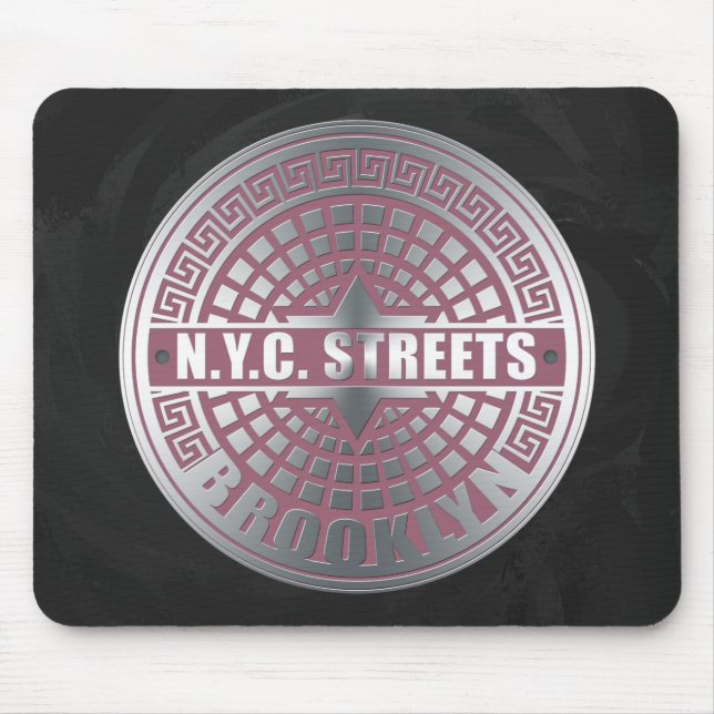 Manhole Covers Brooklyn Mouse Mat (Front)