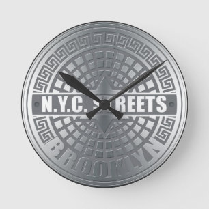 Manhole Covers Brooklyn Round Clock