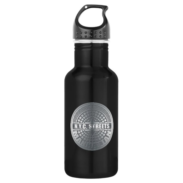 Manhole Covers Manhattan 532 Ml Water Bottle (Front)