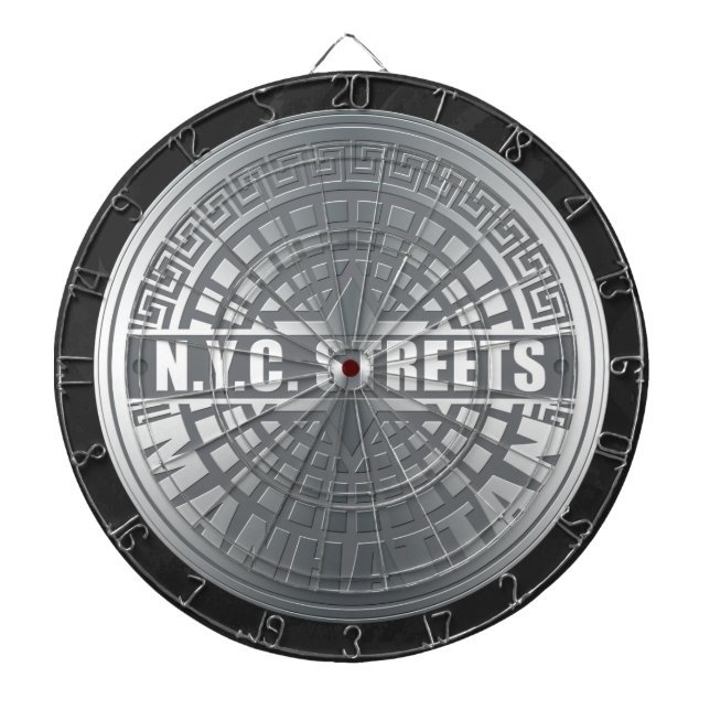 Manhole Covers Manhattan Dartboard (Front)
