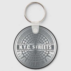 Manhole Covers Manhattan Key Ring
