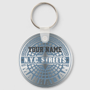 Manhole Covers Manhattan Key Ring