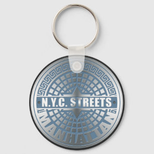 Manhole Covers Manhattan Key Ring