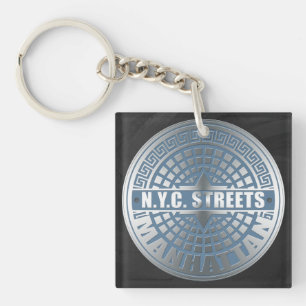 Manhole Covers Manhattan Key Ring